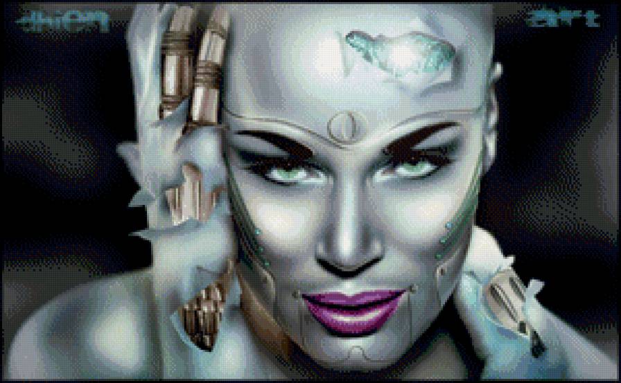 девушка робот - фэнтези - предпросмотр