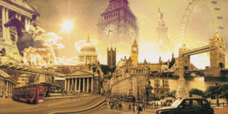 «London - Panorama» - panorama, famous places, cityscape - предпросмотр