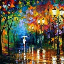 прогулка под дождём