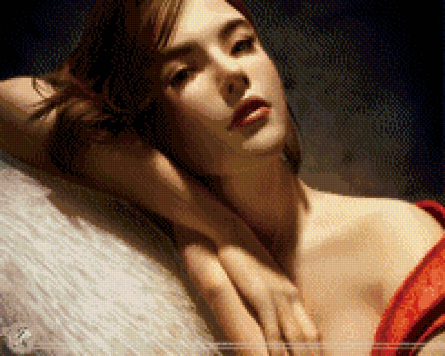 Взгляд - фэнтези, девушка, япония - предпросмотр