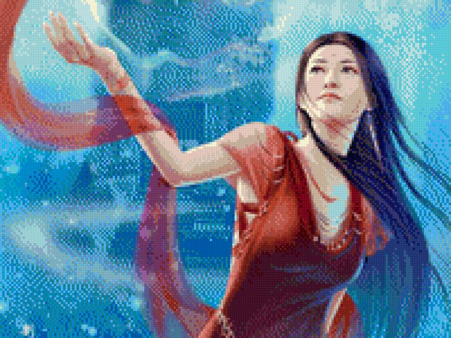 Стремление - девушка, фэнтези, япония - предпросмотр