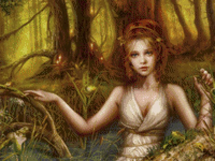 Наяда - девушка, фэнтези - предпросмотр