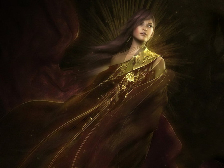 Видение - фэнтези, девушка - оригинал