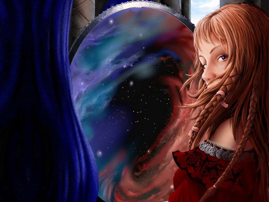 Свет мой зеркальце - девушка, фэнтези - оригинал