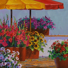 цветы во дворе