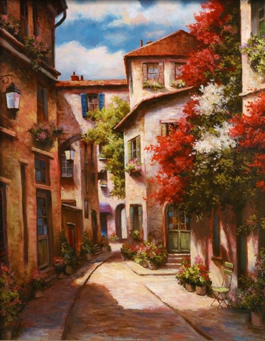 Tan Chun Chi - Улицата с червените цветя - оригинал