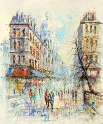 городские мотивы - город, рисунок - оригинал