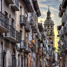 Calle Mayor de Puente La Reina (Navarra).ANCHOR