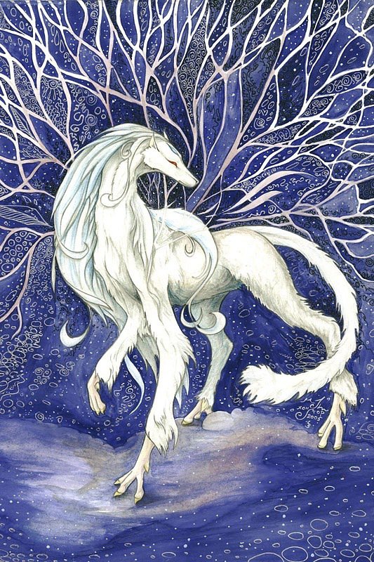 волшебный волк - фентези, животные - оригинал