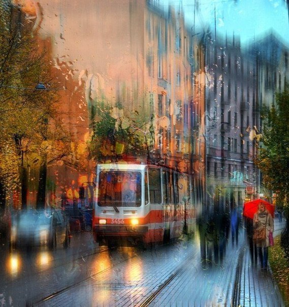 город.дождь - дождь, город - оригинал