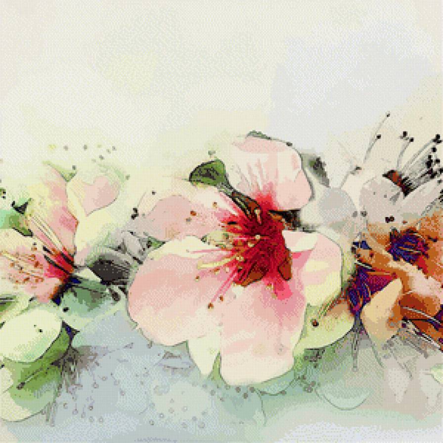 цветы - цветы, рисунок - предпросмотр