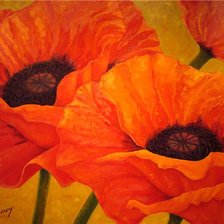 Схема вышивки «маки»