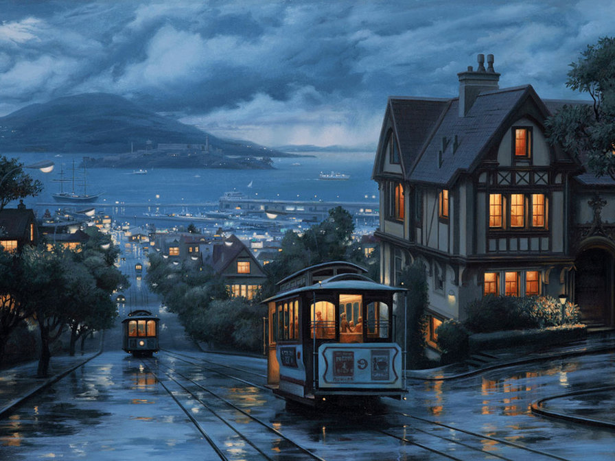 Вечерний трамвай - вечерний трамвай - оригинал