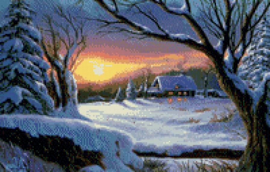 зима - лес, зима - предпросмотр