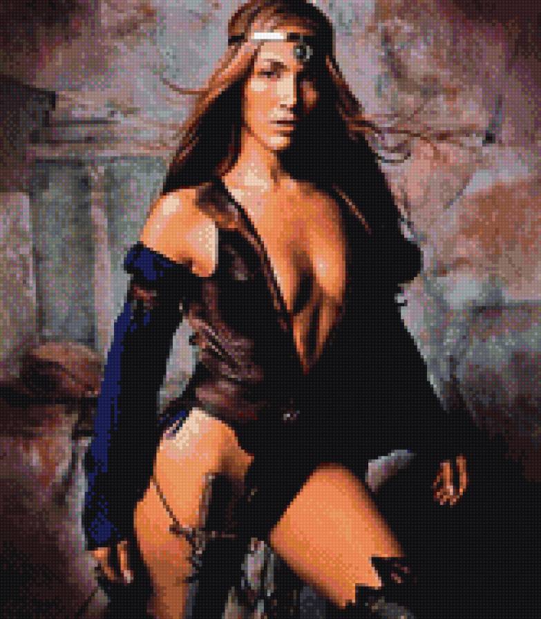 амазонка - воин, девушка, фентази - предпросмотр