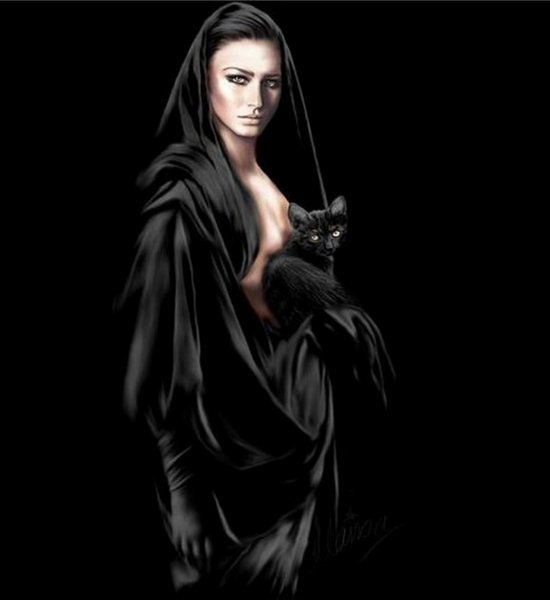 девушка с кошкой - девушка, кошка - оригинал