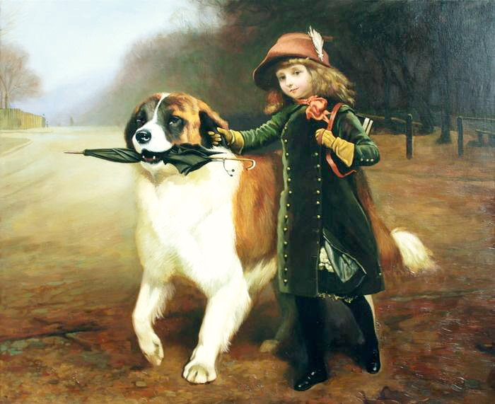 По дороге в школу - картина - оригинал