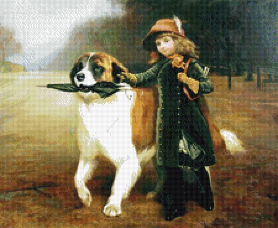 По дороге в школу - картина - предпросмотр