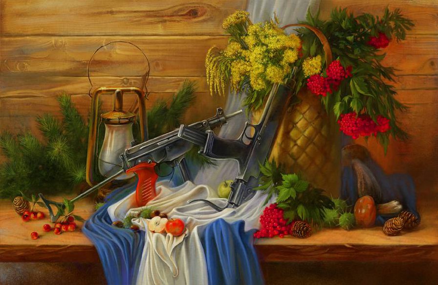оружейный натюрморт - натюрморт - оригинал