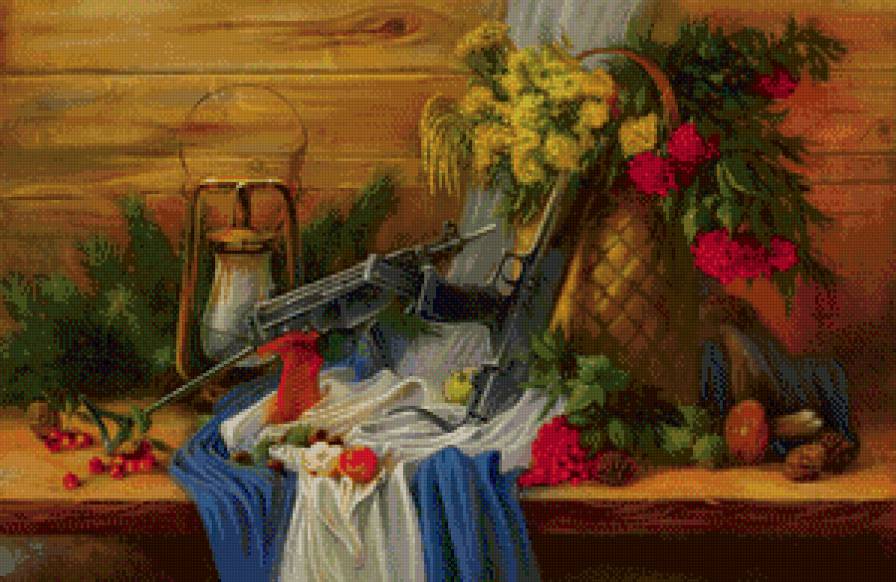 оружейный натюрморт - натюрморт - предпросмотр