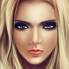 Схема вышивки «этот взгляд»