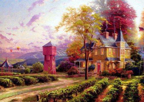 Дом - пейзаж, дом - оригинал