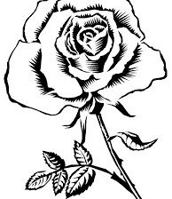 Оригинал схемы вышивки «роза» (№918525)