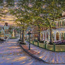 Схема вышивки «городской пейзаж»