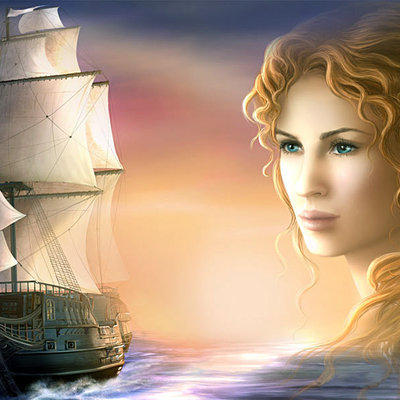 ожидание - корабль, сюжет, девушка - оригинал