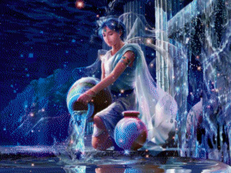 Жрица в храме водолея - водолей - предпросмотр