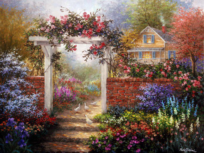 №919719 - дворик, дом - оригинал