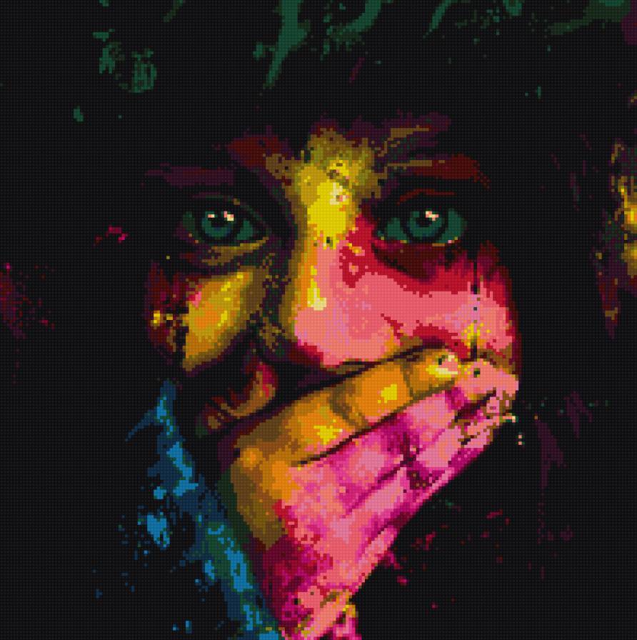 Девочка - абстракция, девочка - предпросмотр