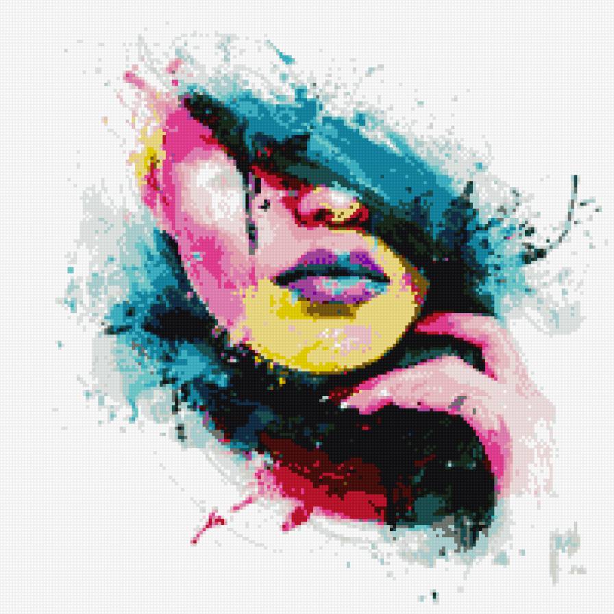 Девушка - девушка, абстракция - предпросмотр