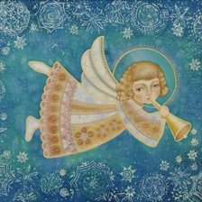 Схема вышивки «ангел»