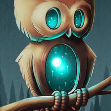 Схема вышивки «Космическая Сова»