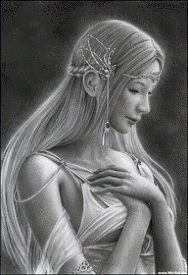 Картина художника карандашом - люди, картина - предпросмотр