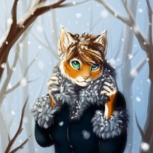 Схема вышивки «Зимняя Нэка»