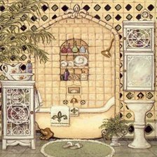 Схема вышивки «Cuarto de baño»