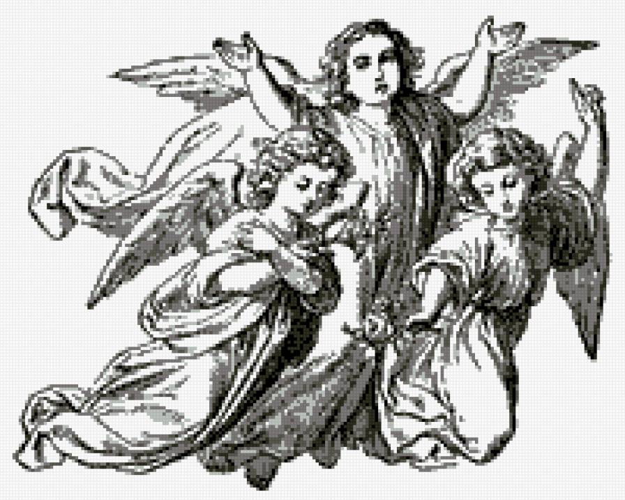 Three angels. Ангел. Ангел гравюра. Ангел рисунок. Ангелочки гравюра.