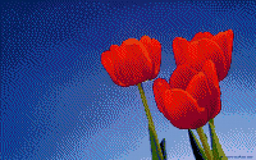 тюльпани подушка - предпросмотр