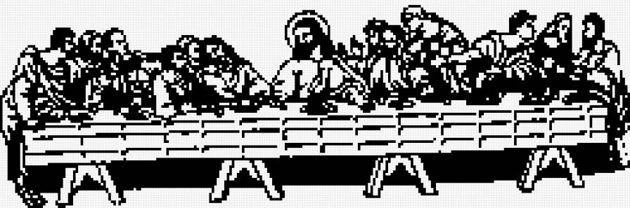 Ultima cena  a un solo color - religioso - предпросмотр