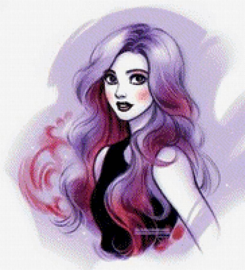 Девушка - фэнтези, рисунок, девушка, аниме - предпросмотр