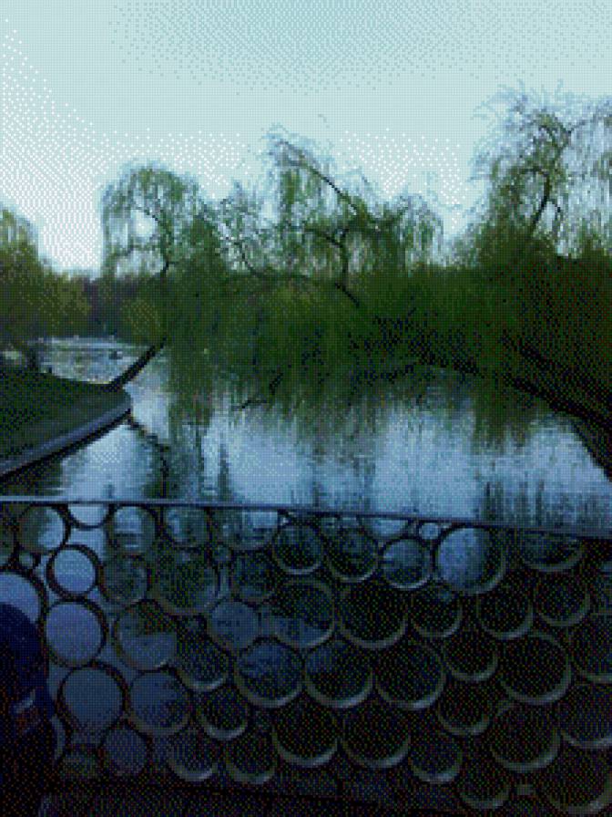 серия "реки" - пейзаж.река.ночь - предпросмотр