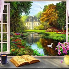 Схема вышивки «серия "реки"»