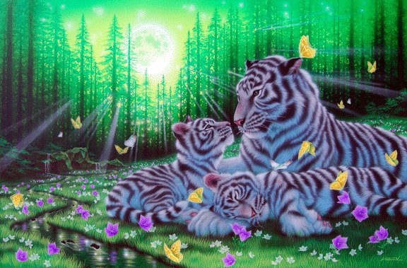 №922814 - тигры, животные - оригинал