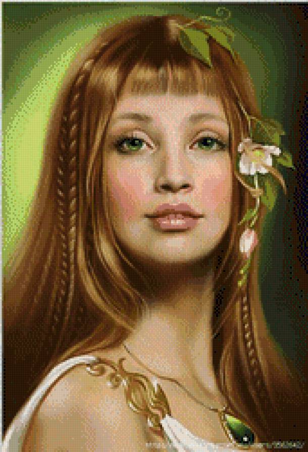 Девушка - картина, татьяна доронина - предпросмотр