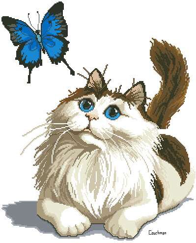 серия "бабочки" - бабочка.кот. - оригинал