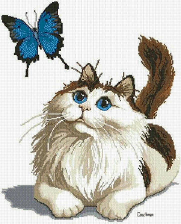 серия "бабочки" - бабочка.кот. - предпросмотр