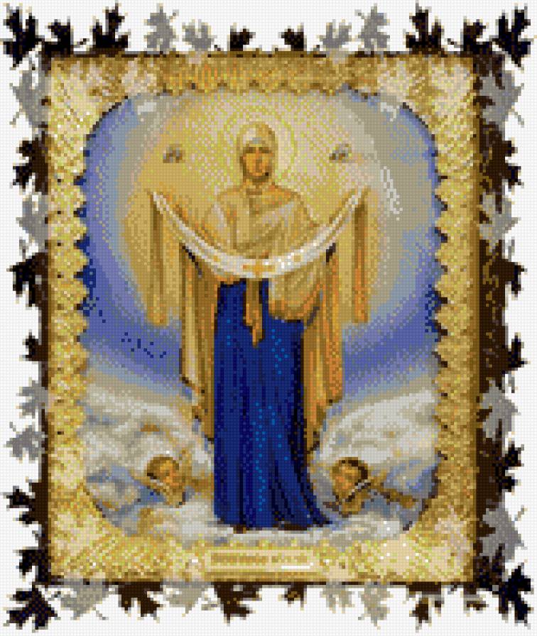 Икона Пресвятой Богородицы "Покрова" - икона, схемы - предпросмотр
