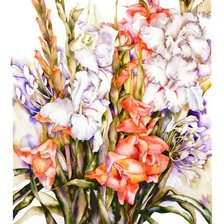 Схема вышивки «цветы»